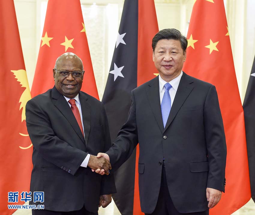 Presidente chinês encontra com governador-geral da Papua Nova-Guiné