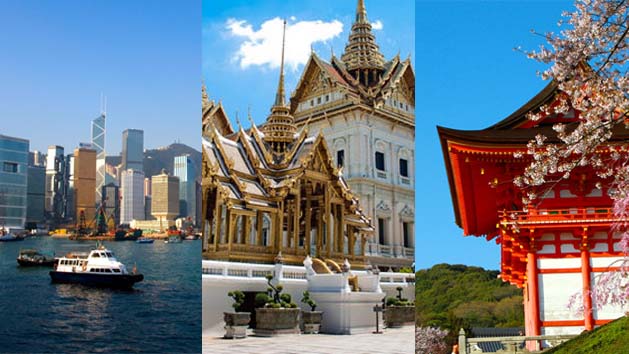 Tailândia, Japão e Hong Kong no top de destinos turísticos