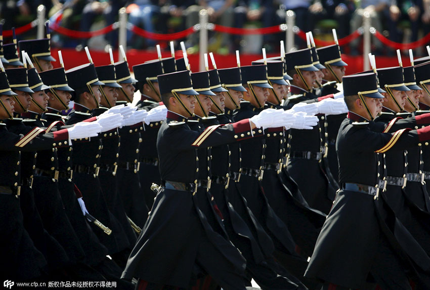 Dezessete unidades estrangeiras participam no desfile do Dia da Vitória na China