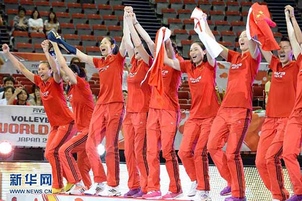 China vence 1ª Copa do Mundo de vôlei feminino em 12 anos