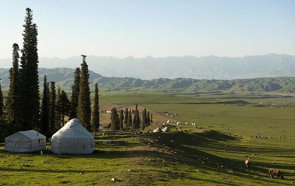 Pradarias de Narat em Xinjiang