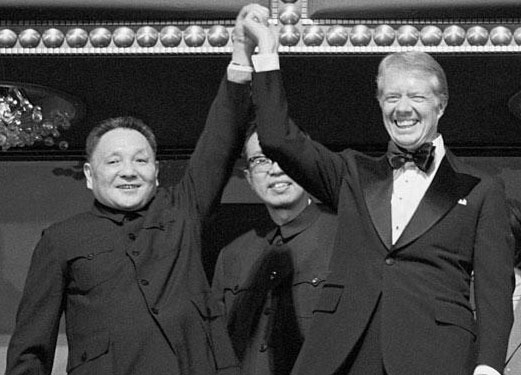 Imagens históricas de encontros entre líderes americanos e chineses