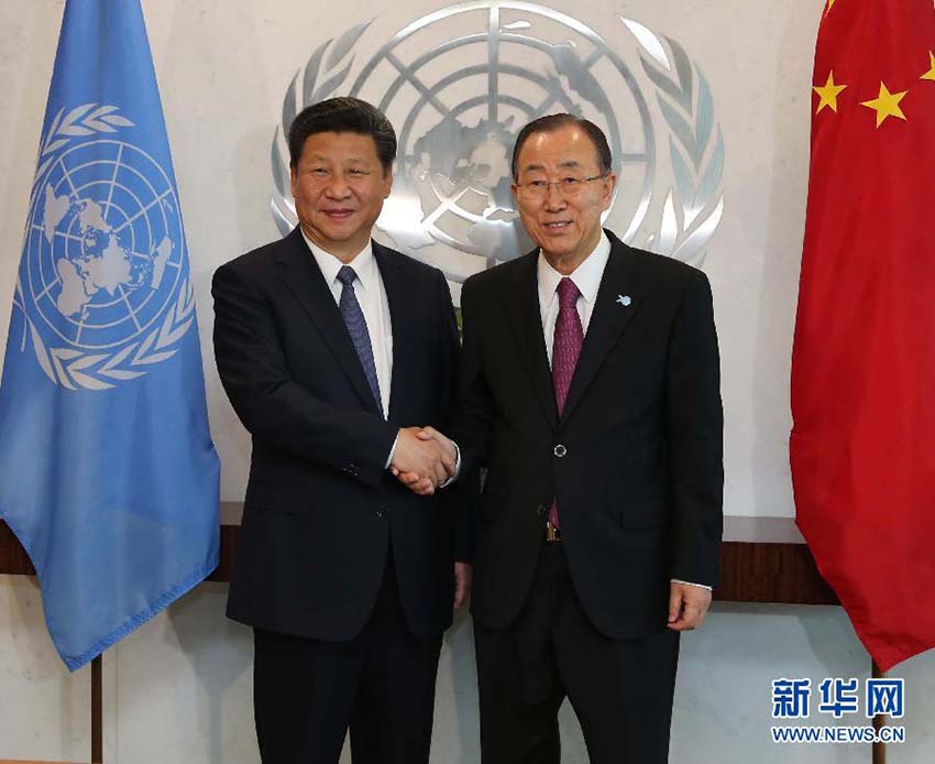 Xi Jinping reúne-se com Ban Ki-moon