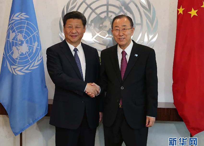 Xi Jinping reúne-se com Ban Ki-moon