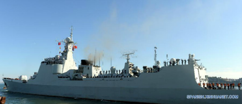 Frota de navios da marinha chinesa termina visita a Portugal
