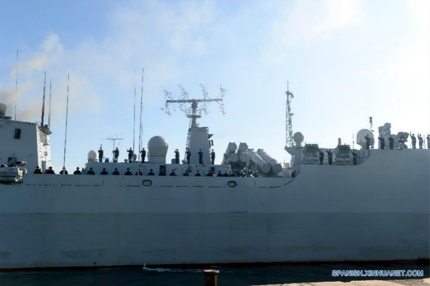 Frota de navios da marinha chinesa termina visita a Portugal