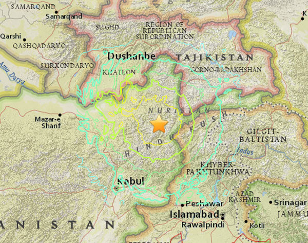 Terremoto de 7,5 graus de magnitude abala Afeganistão, Paquistão e Índia