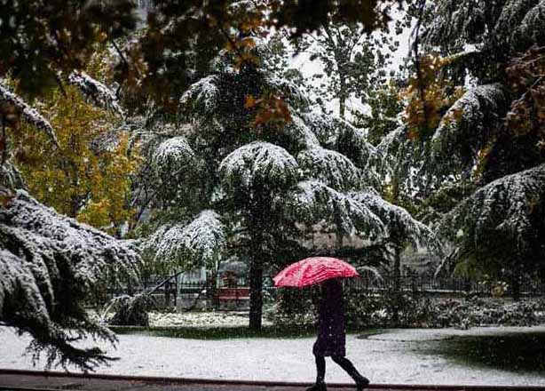 Primeiros flocos de neve abatem-se sobre Pequim