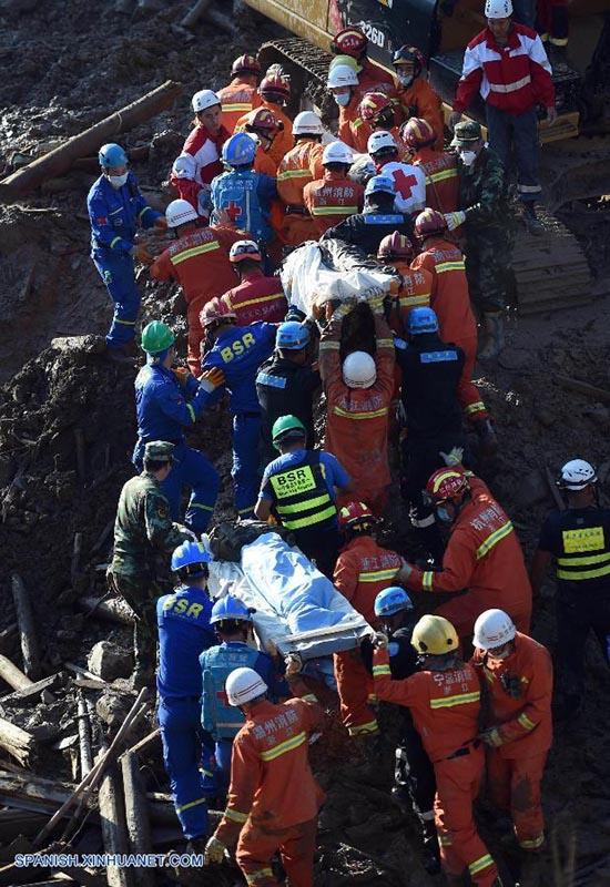 Aumenta para 21 o número de mortos em deslizamento de terra no leste da China