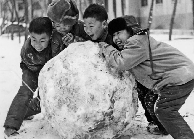 Memórias antigas de inverno em Pequim