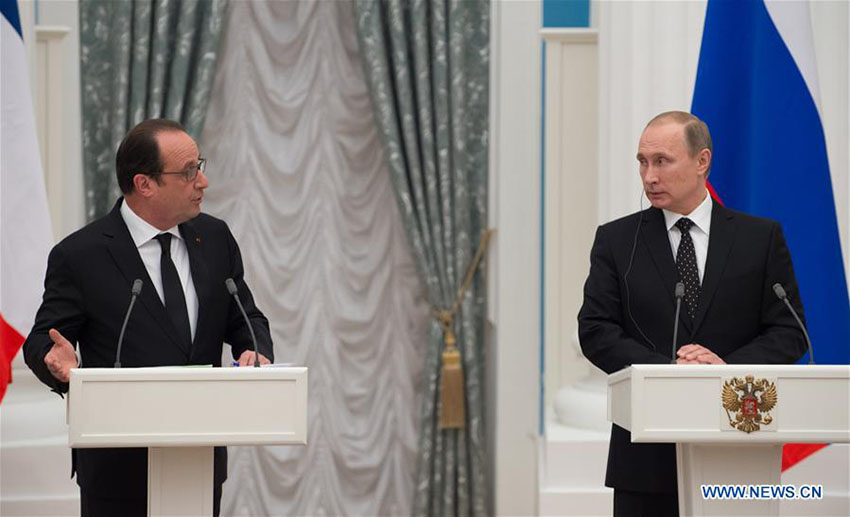 Rússia está pronta para se juntar à França na luta contra o terrorismo, disse Putin
