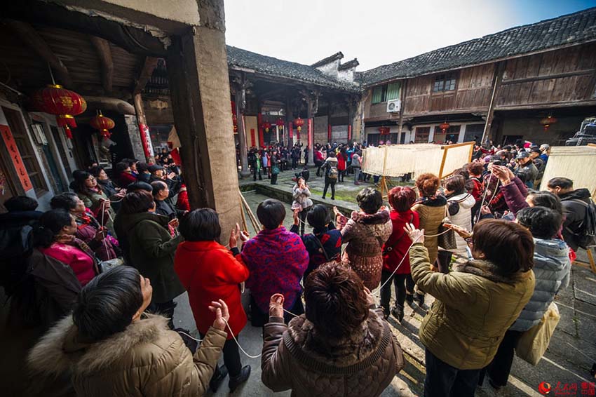 Antiga aldeia do macarrão na Província de Zhejiang