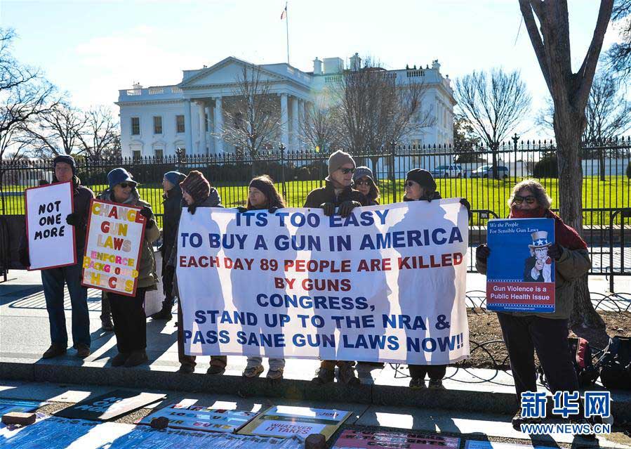 Americanos se reúnem em frente da Casa Branca contra violência gerada pela posse de arma