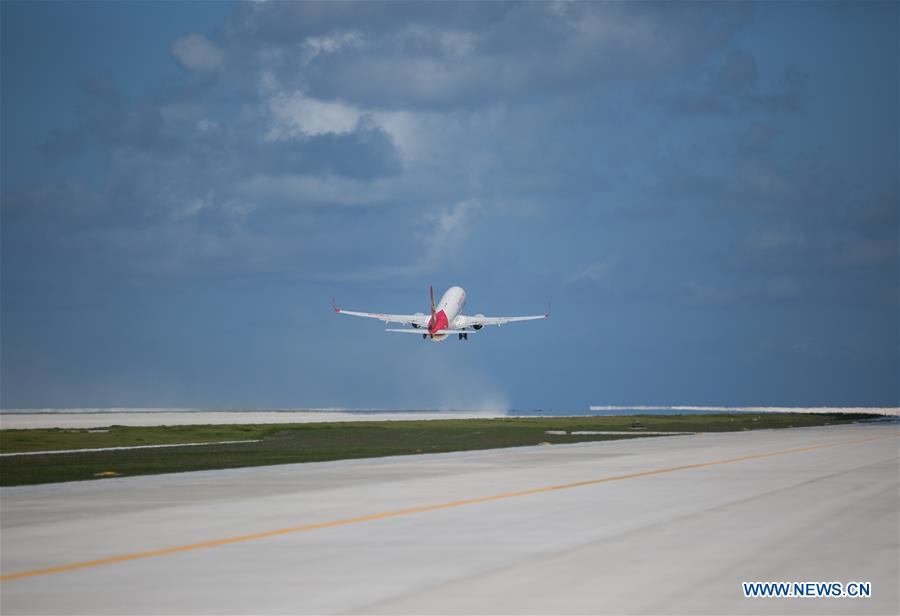 China realiza voo de teste em aeroporto novo no Mar do Sul da China