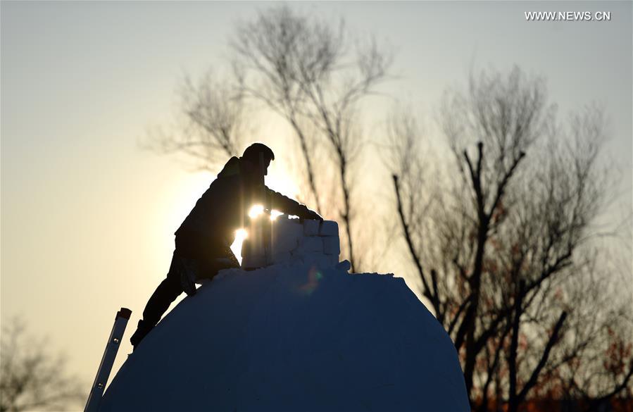 Inicia o vigésimo primeiro concurso de esculturas de neve de Harbin