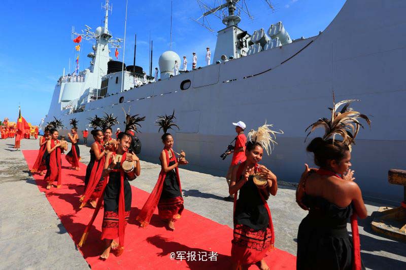 Navios de guerra chineses realizam visita a Timor Leste