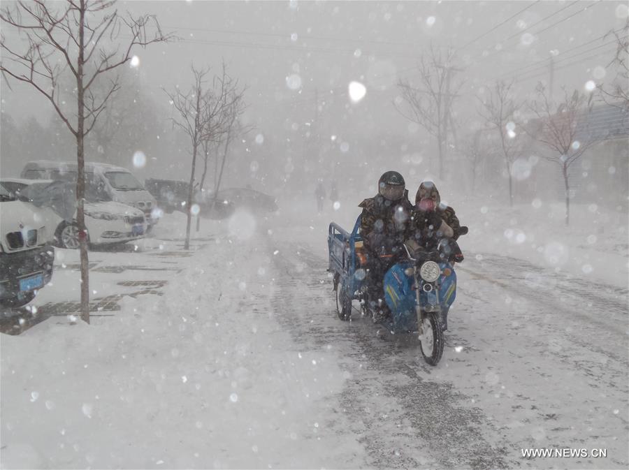 Forte frente fria chega à China