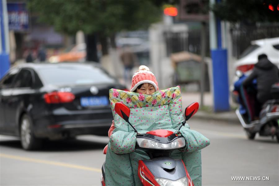 Forte frente fria chega à China