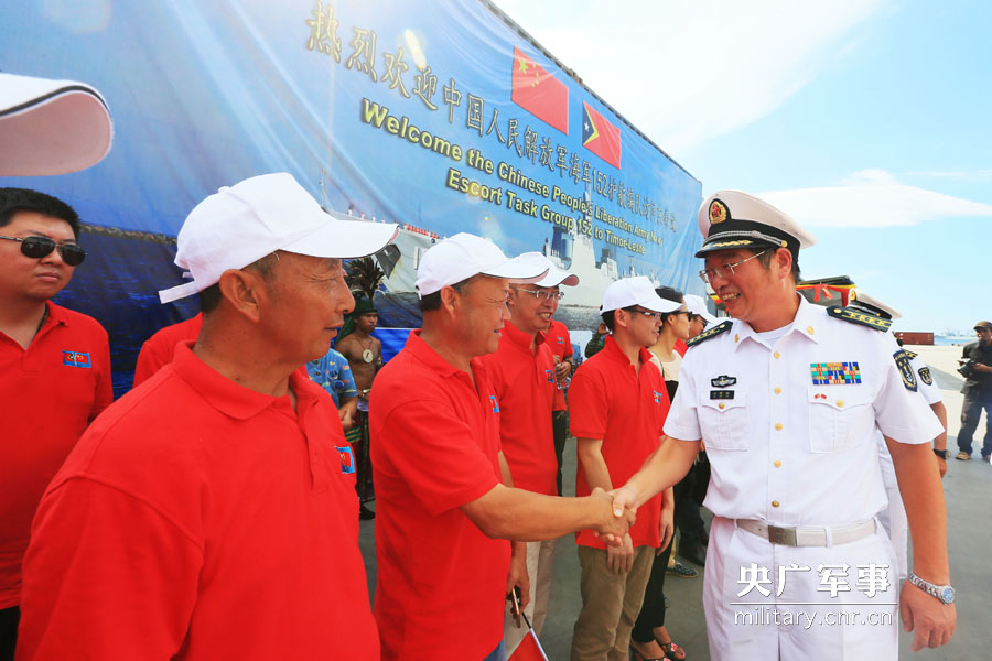 Frota da Marinha chinesa completa primeira visita ao Timor-Leste