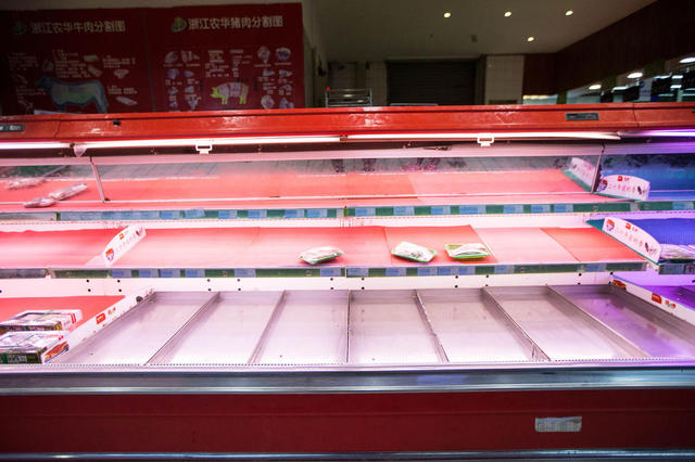 Frente fria em Hangzhou gera corrida aos supermercados