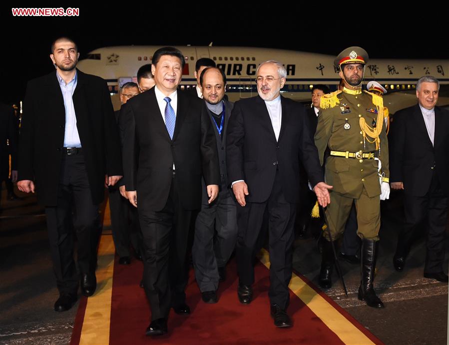 Presidente Xi chega ao Irã e inicia visita de Estado