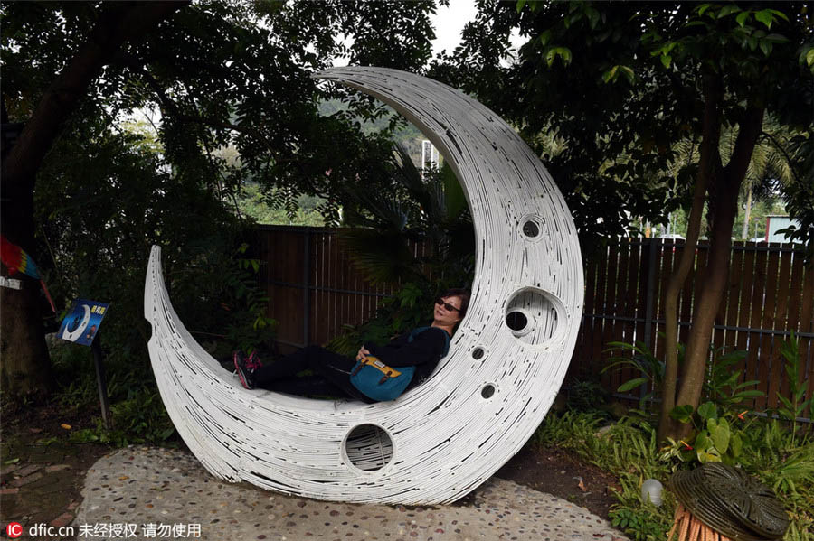 Parque de obras criativas feitas em papel abre em Taiwan