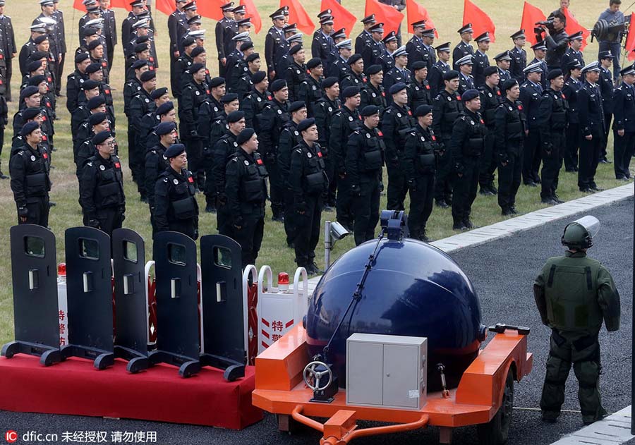 Hangzhou realiza cerimônia de entrega de equipamentos de segurança para o G20
