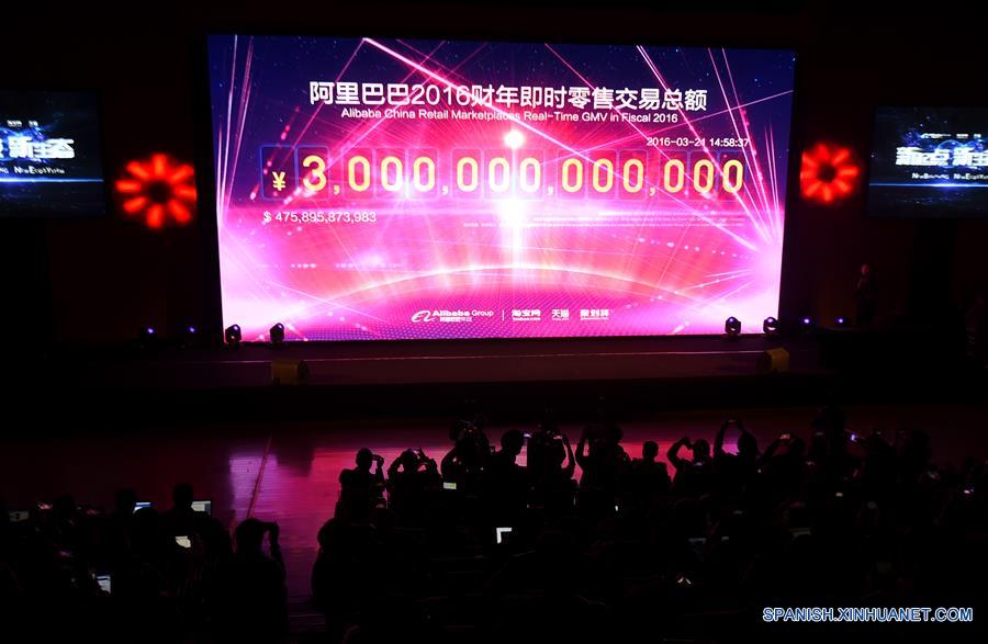 Alibaba totaliza volume bruto de 463,000 milhões de dólares em transações no ano fiscal de 2016
