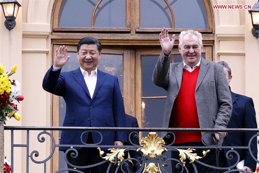 Presidente chinês se reúne com seu homólogo tcheco