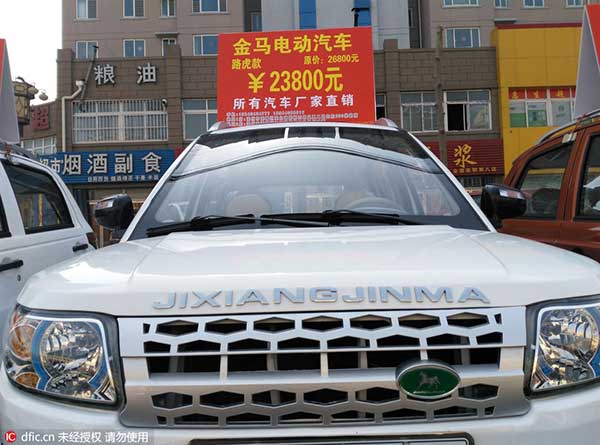 Carro elétricos “luxuosos” à venda na China