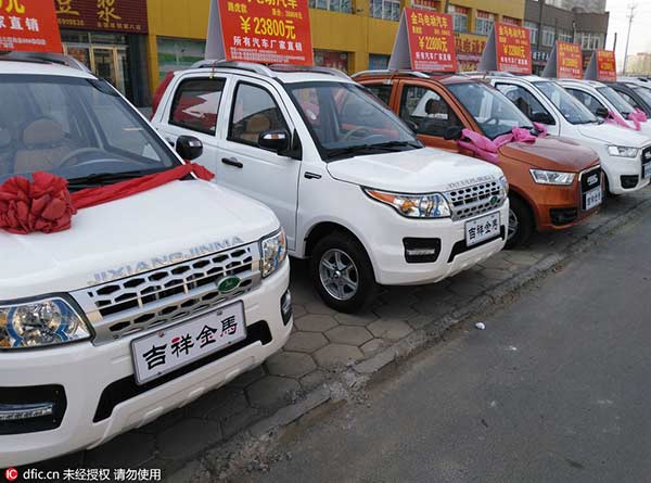 Carro elétricos “luxuosos” à venda na China