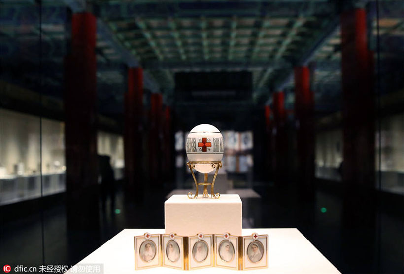Tesouros de Fabergé são exibidos em Beijing