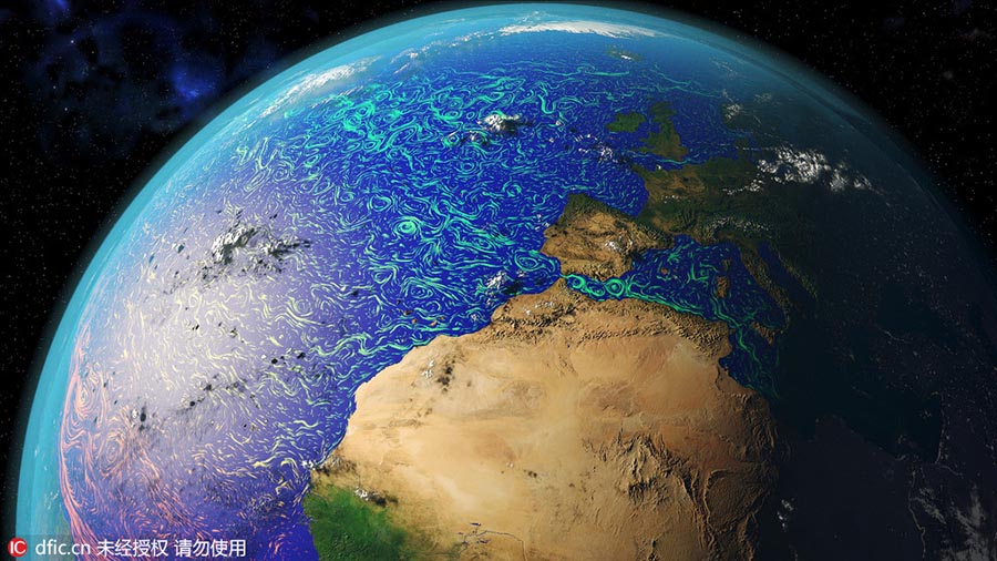 Imagens de satélite documentam mudança de temperatura das correntes oceânicas