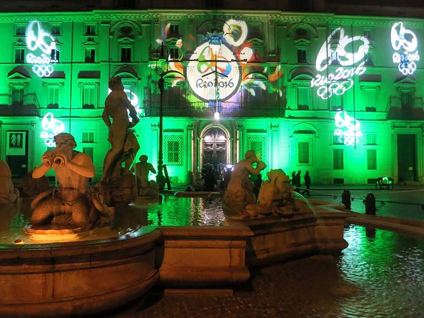 Monumentos ao redor do mundo marcam contagem de 100 dias para as Olimpíadas