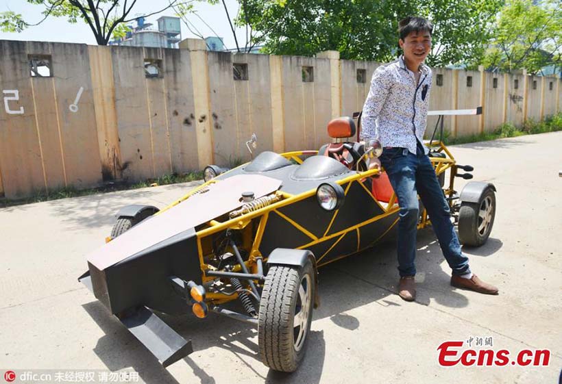 Veículo “artesanal” construído por mecânico chinês atinge os 145 km/h