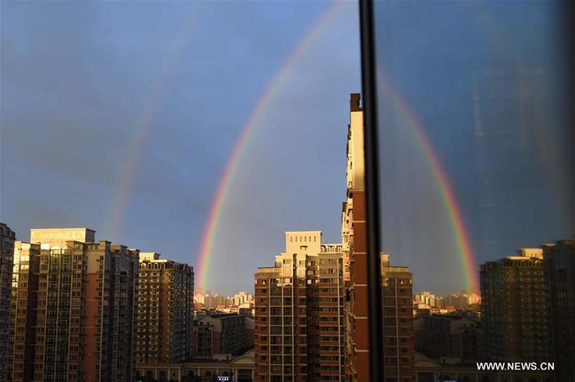 Arco-íris se forma em Beijing e imagens viralizam nas mídias sociais