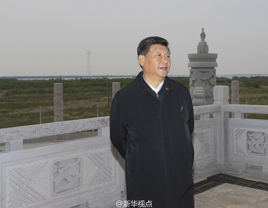 Presidente chinês visita ilha Heixiazi e destaca política de abertura