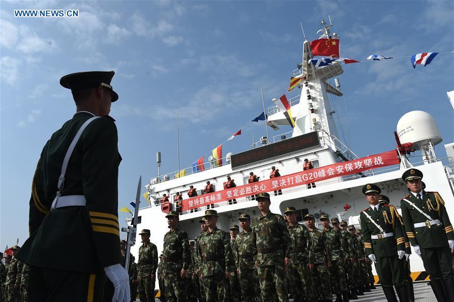 Missão de segurança marítima para Cúpula do G20 é lançada em Zhejiang