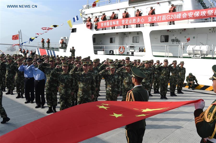 Missão de segurança marítima para Cúpula do G20 é lançada em Zhejiang
