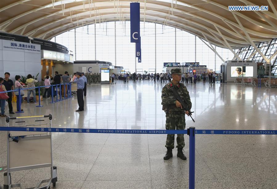 Explosão no aeroporto de Shanghai deixa quatro feridos