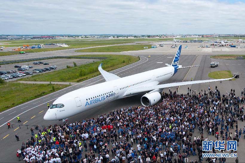 Avião de carreira mais novo do mundo A350 XWB realizará primeira viagem de demonstração na China