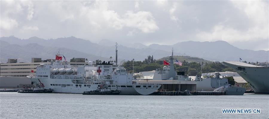 Frota da Marinha chinesa chega ao Havaí para RIMPAC 2016