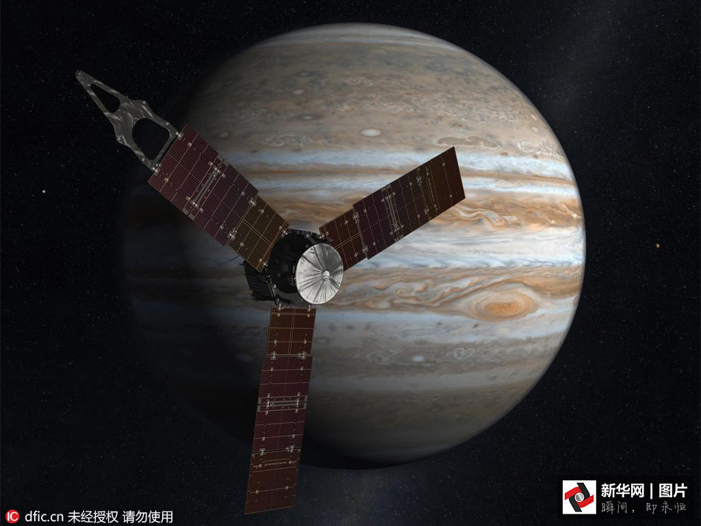 Sonda Juno da NASA entra na órbita de Júpiter