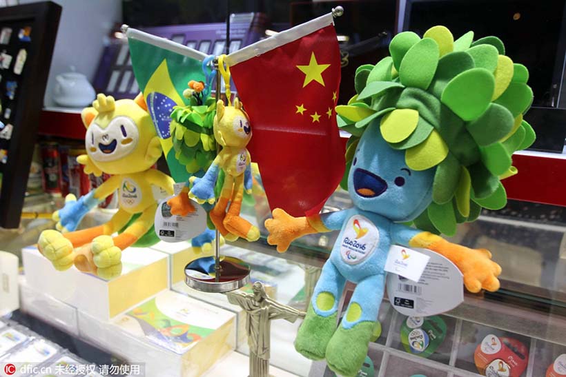 Merchandising dos Jogos Olímpicos do Rio é popular na China