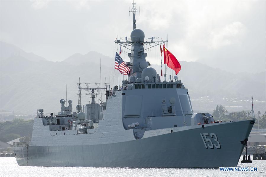 Frota chinesa sai de Pearl Harbor para a RIMPAC-2016