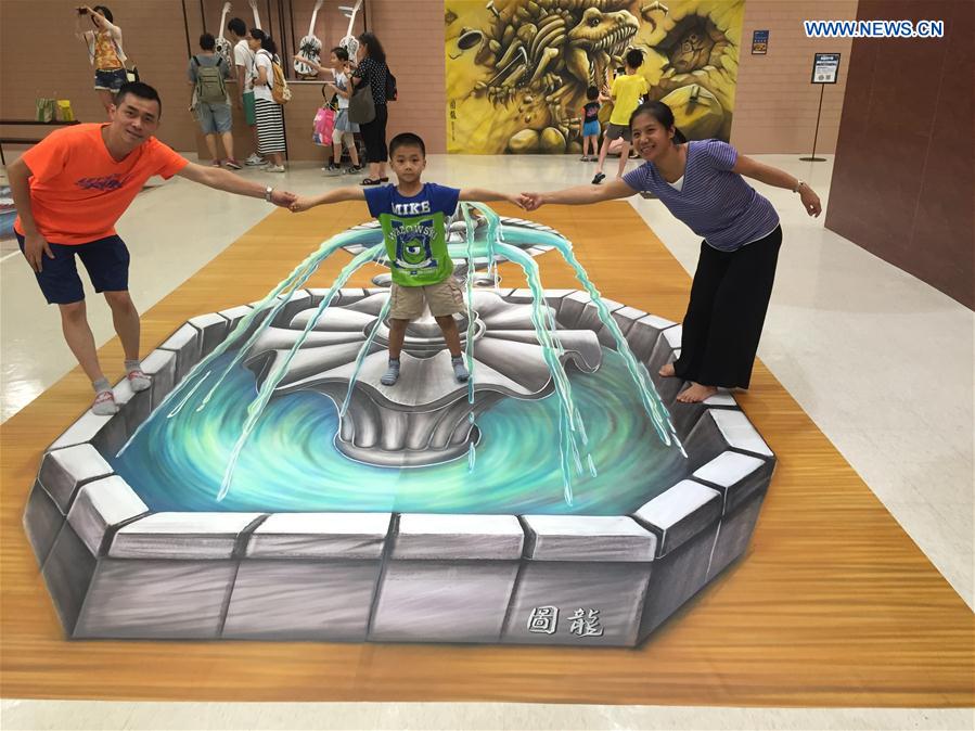 Taiwan faz exposição de pinturas 3D