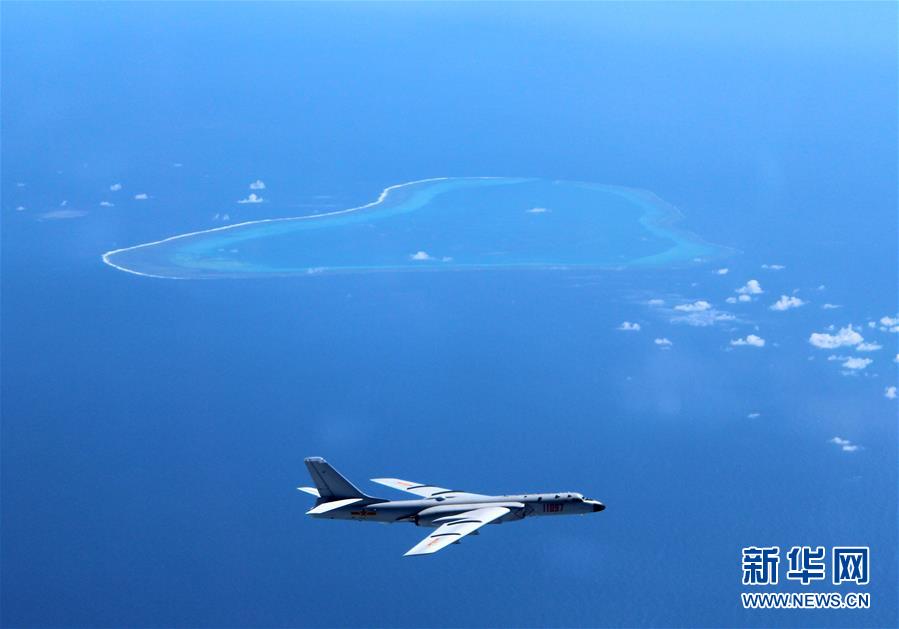 Força Aérea da China realiza patrulha no Mar do Sul da China