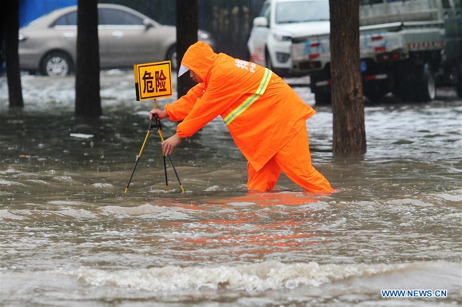 China aumenta nível de alerta para tempestade