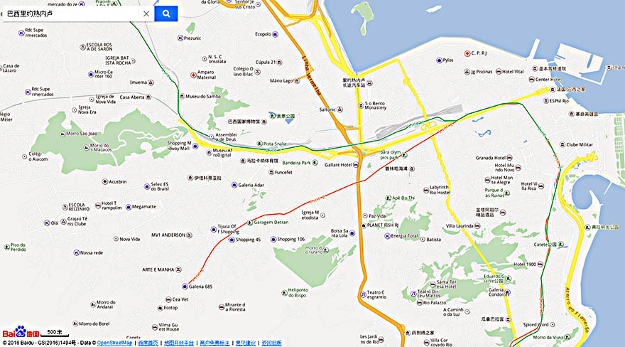 Treze países da América do Sul são incluídos nos serviços do Baidu Maps