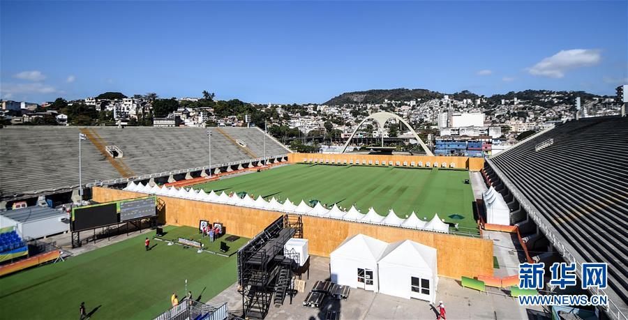 Sambódromo no Rio se transforma em estádio olímpico